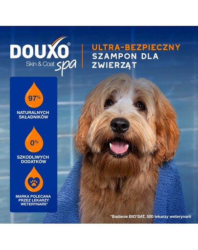 DOUXO Skin & Coat 2in1 Conditioning Shampoo 250 ml szampon z odżywką 2w1 dla psów