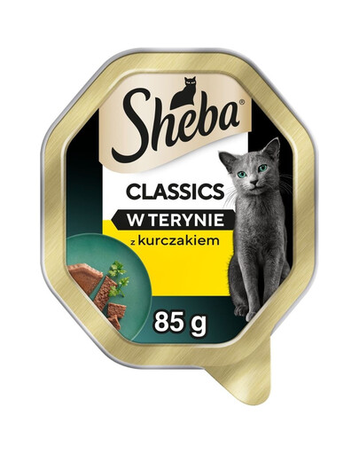 SHEBA Classics su vištiena terinėje 85 g drėgnas maistas katėms