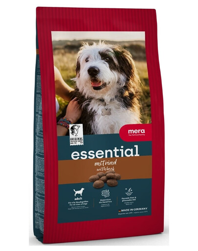MERA Dog Essential Adult Beef 12,5 kg jautiena, sausa maistas šunims