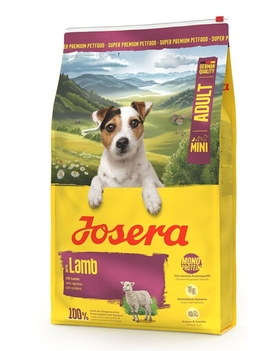 JOSERA Lamb Adult Mini 2x10 kg vienos baltymų rūšies maistas mažoms šunims