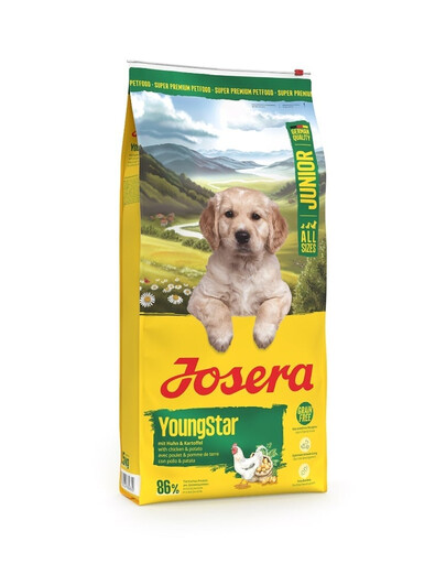 JOSERA YoungStar 12,5kg be grūdų šuniukų maistas + 2x900 g maisto NEMOKAMAI