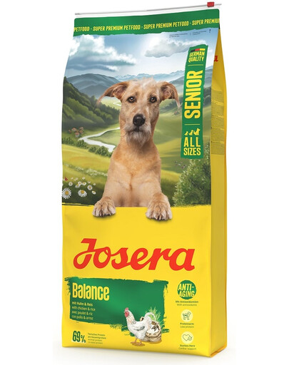 JOSERA Senior Balance 2x12,5kg vyresniems šunims, kurių riebalų kiekis yra mažas