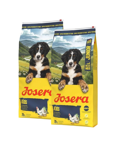 JOSERA Junior Kids 2x12,5kg vidutinio ir didelio dydžio veislių jauniems šunims