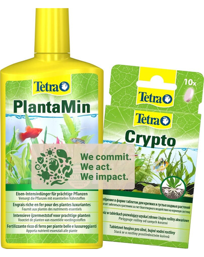 TETRA trąšos akvariumo augalams PlantaMin 500 ml + Crypto 10 tabl. trąšos augalams ir šaknims NEMOKAMAI