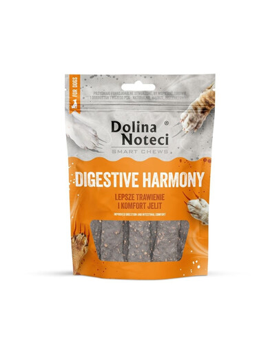DOLINA NOTECI Smart Chews Digestive Harmony 100g virškinimo palaikymas, džiovinti skanėstai šunims