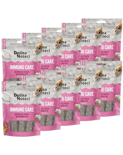 DOLINA NOTECI Smart Chews Immuno Care 10x100g imuniteto palaikymas, džiovinti skanėstai šunims