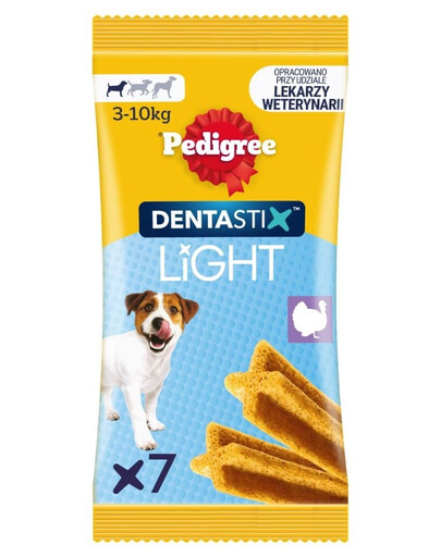 PEDIGREE Dentastix Light Dental Chews S 7 vnt. dantų skanėstai mažų veislių šunims