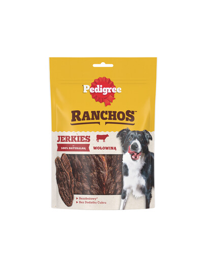 PEDIGREE Ranchos Jerkies Skanėstai šunims su jautiena, 70 g, 5 + 2 nemokamai