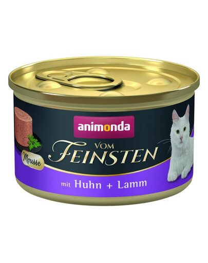 ANIMONDA Vom Feinsten Mousse z kurczakiem i jagnięciną 85g mus dla kotów