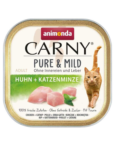 ANIMONDA Carny Pure & Mild Kurczak i kocimiętka 100g mokra karma dla kotów