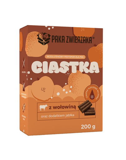 PAKA ZWIERZAKA Mėsa su obuoliu 200g skanėstai šunims