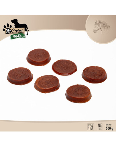 MR. PRETZEL Talarki su žirgu 500g skanėstas šuniui