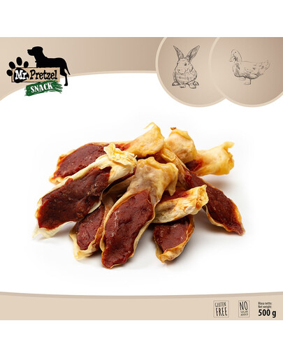 MR. PRETZEL Triušio ausis su antis 500g skanėstas šuniui