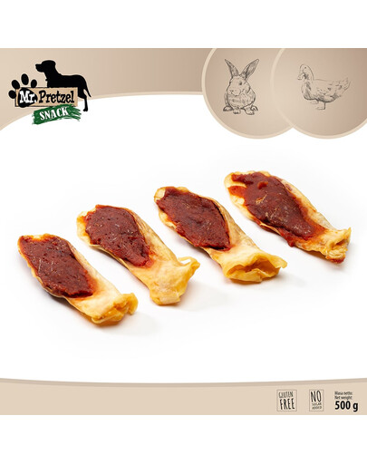 MR. PRETZEL Triušio ausis su antis 500g skanėstas šuniui