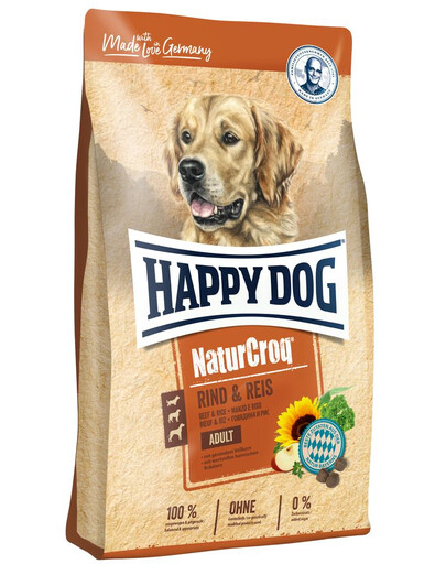 HAPPY DOG NaturCroq jautiena/ryžiai 2x4 kg