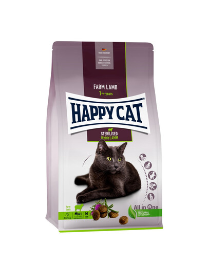 HAPPY CAT Sterilised 20 kg ėrienos (2 x 10 kg) kastruotiems katėms