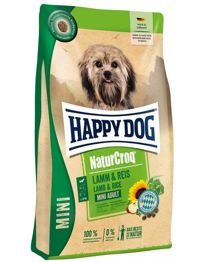 HAPPY DOG NaturCroq Mini Lamm&Reis 8kg (2x4kg) Ėrienos mėsa ir ryžiai
