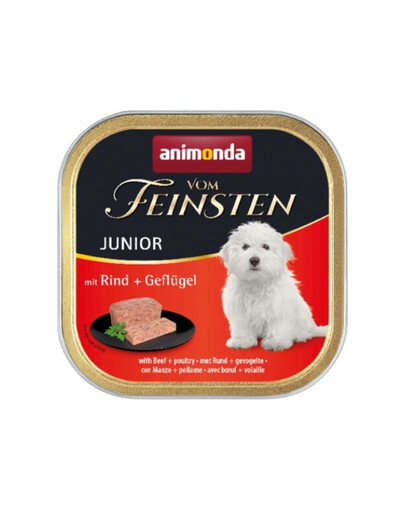 ANIMONDA vom Feinsten Junior jautienos ir paukštienos 5x150g