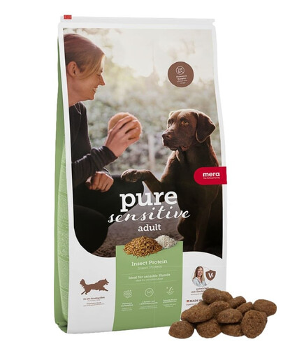 MERA Dog Pure Sensitive Adult Insect Protein 4 kg vabzdžių baltymas, sausas maistas jautriems šunims