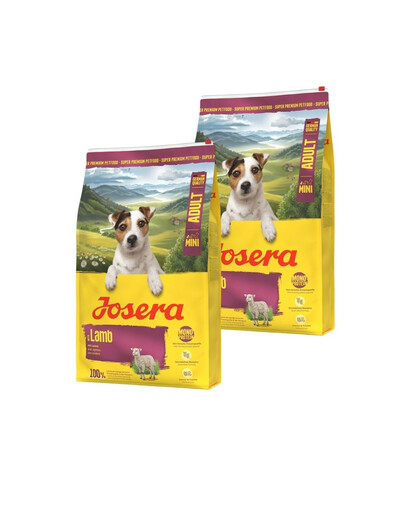 JOSERA Lamb Adult Mini 2x10 kg vienos rūšies baltymų turintis maistas mažoms šunims