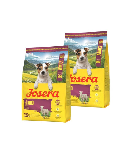 JOSERA Lamb Adult Mini 2x3kg vienos rūšies baltymų turintis maistas mažiesiems šunims