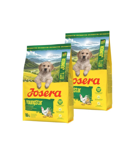JOSERA YoungStar 2x3kg be grūdų šuniukų ėdalas