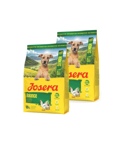 JOSERA Senior Balance 2x3kg vyresnio amžiaus šunims, mažai riebalų