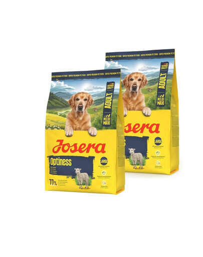 JOSERA Adult Optiness 2x3kg vidutinio ir didelio dydžio šunims su stambiais granulėmis