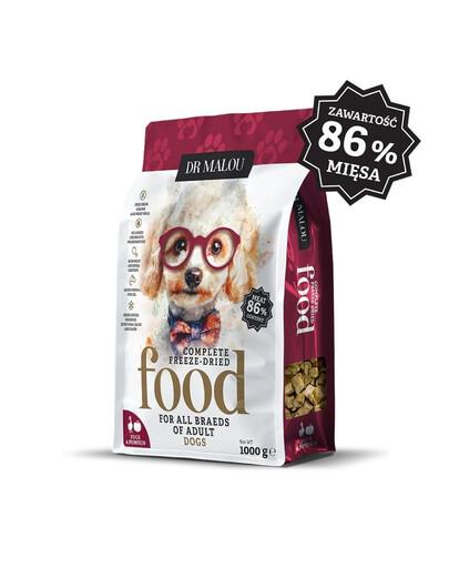 DR MALOU Liofilizuotas maistas Antis su moliūgu 2x1 kg – sausas šunų maistas