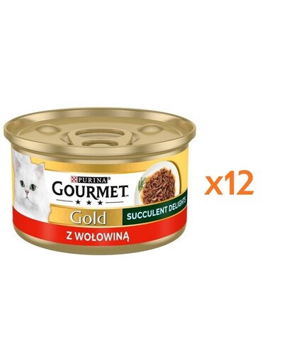 GOURMET Gold Adult Succulent Delights su jautiena 12x85g