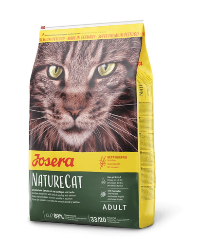 JOSERA Nature Cat Be grūdų katėms 10 kg + 4 skardinės NEMOKAMAI