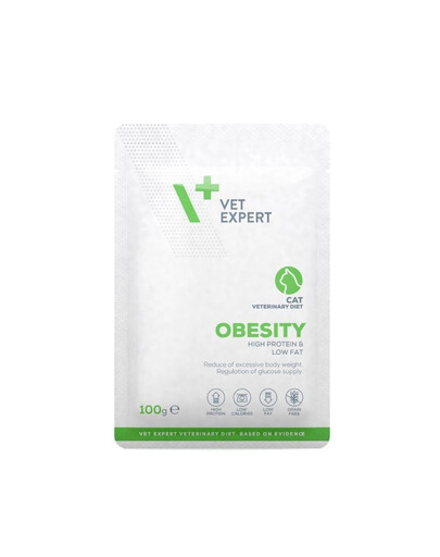 VET EXPERT Veterinary Diet Cat Obesity 100g drėgna dieta katėms, mažinanti antsvorį
