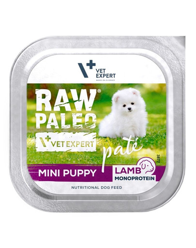 RAW PALEO Pate Lamb Mini Puppy 150g pasztet z jagnięcy dla szczeniąt ras małych