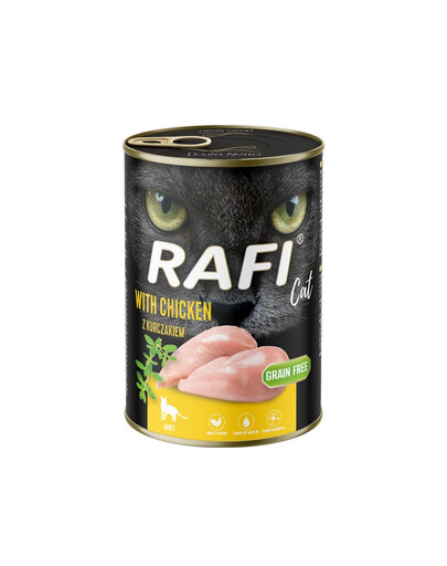 RAFI Cat Adult su vištiena 400 g drėgnas maistas katėms