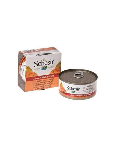 SCHESIR Fruit vištiena su papaja 6x150 g