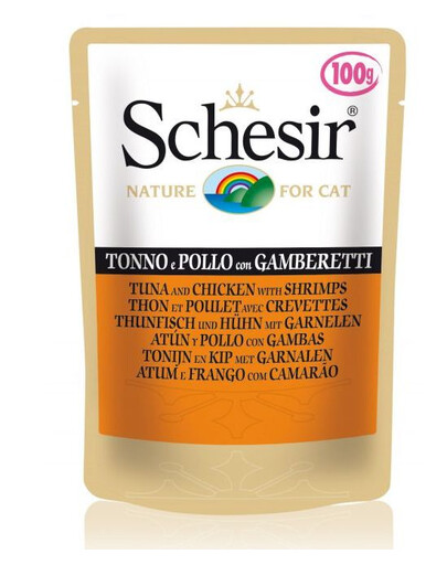 SCHESIR tunas su vištiena ir krevetėmis, 6 x 50 g