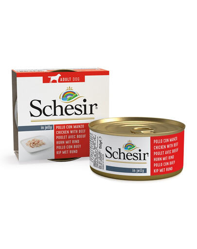 SCHESIR Vištienos filė su jautiena drebučiuose 6x150g