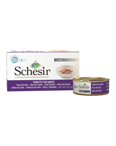 SCHESIR Tunžuvė su jautienos filė 50 g x 36