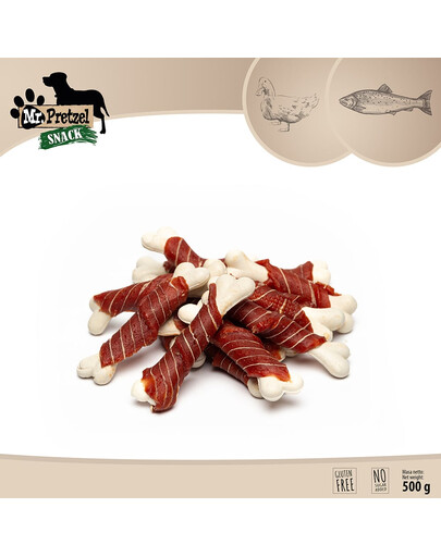 MR. PRETZEL Kubo su antis ir menke 500g skanėstas šuniui