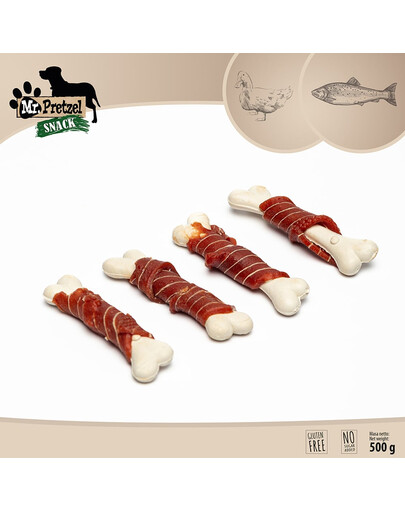 MR. PRETZEL Kubo su antis ir menke 500g skanėstas šuniui