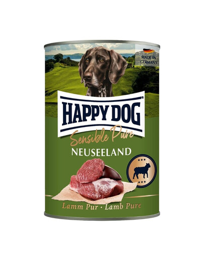 HAPPY DOG Sensible Pure Nowa Zelandia 400 g ėrienos šlapio šunų ėdalo