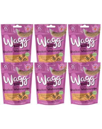 WAGG jautienos skonio 6x125g skanėstai šunims