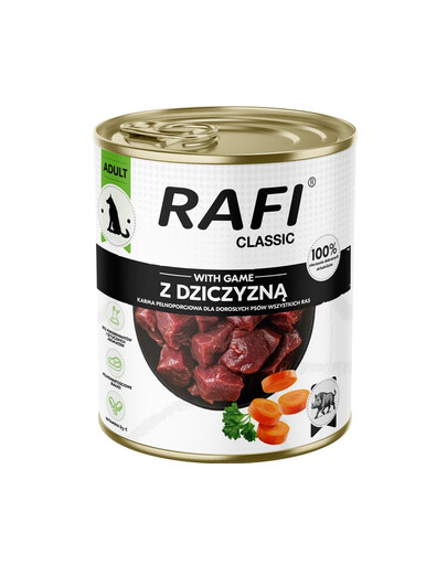 RAFI Classic su šerniena 800 g drėgnas maistas šunims