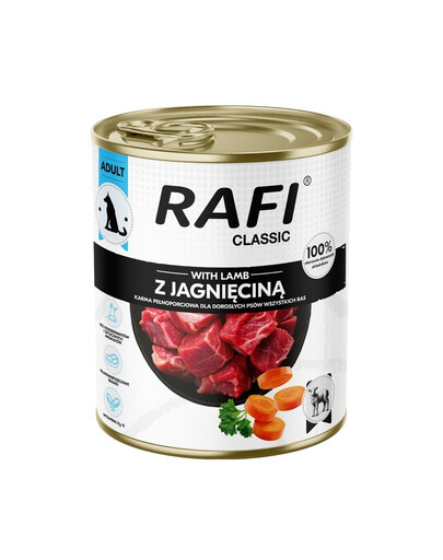 RAFI Classic su aviena 800 g drėgnas maistas šunims