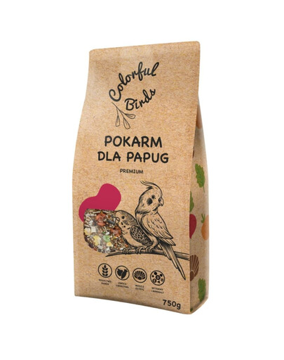 KUCHNIA SZEFA Colorful Birds Maistas papugoms 750g