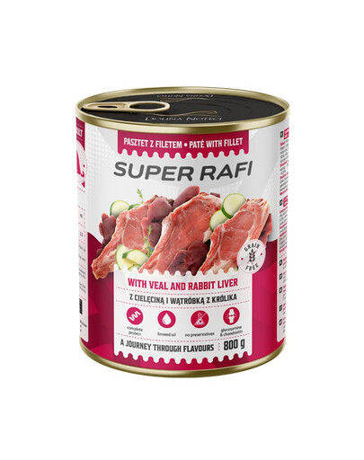 SUPER RAFI Mix 4 12x800g šunims