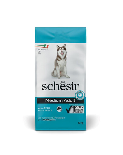 SCHESIR Original Medium Adult 12 kg sausas pašaras suaugusiems vidutinio dydžio veislių šunims