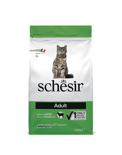 SCHESIR Original Adult 1,5 kg avienos sausas maistas suaugusiems katėms