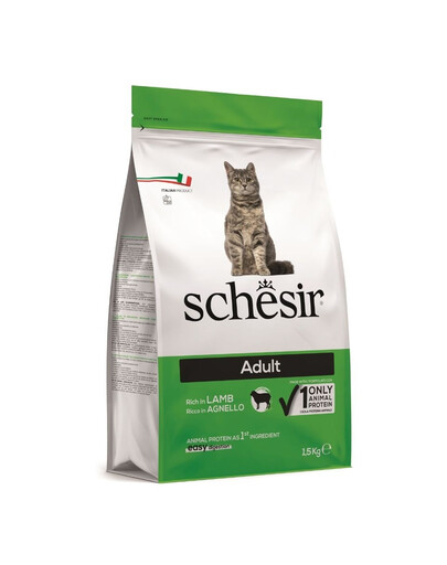 SCHESIR Original Adult 1,5 kg avienos sausas maistas suaugusiems katėms