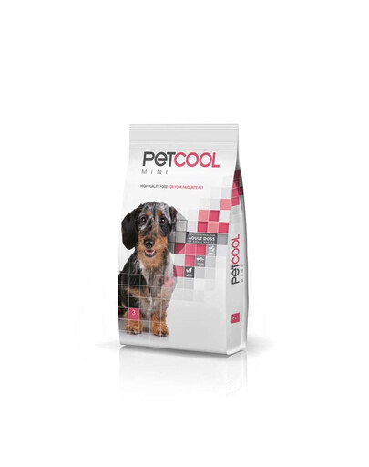 PETCOOL Mini 3 kg visavertis sausas maistas suaugusiems mažų veislių šunims